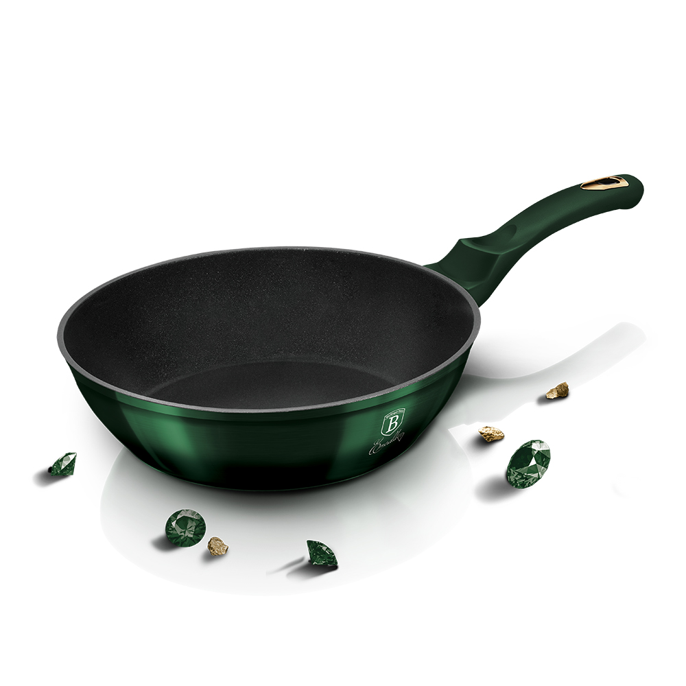 Partially Covered Copper Cooking Pot Between Garlic And Carving